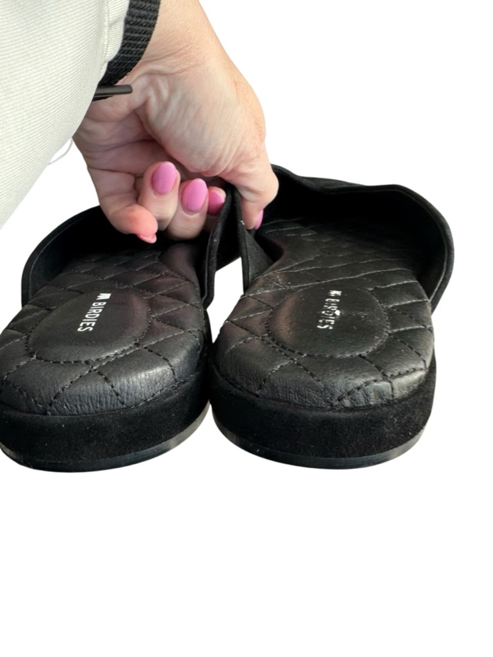 ••REPOSH•• BIRDIES Black Pointed Crossover Slip-On Mules - Picture 6 of 8